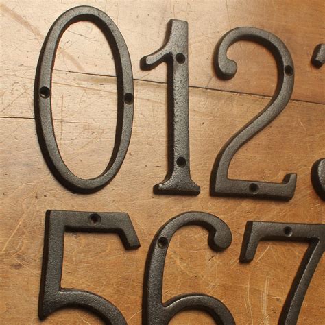 Cast Metal House Numbers 